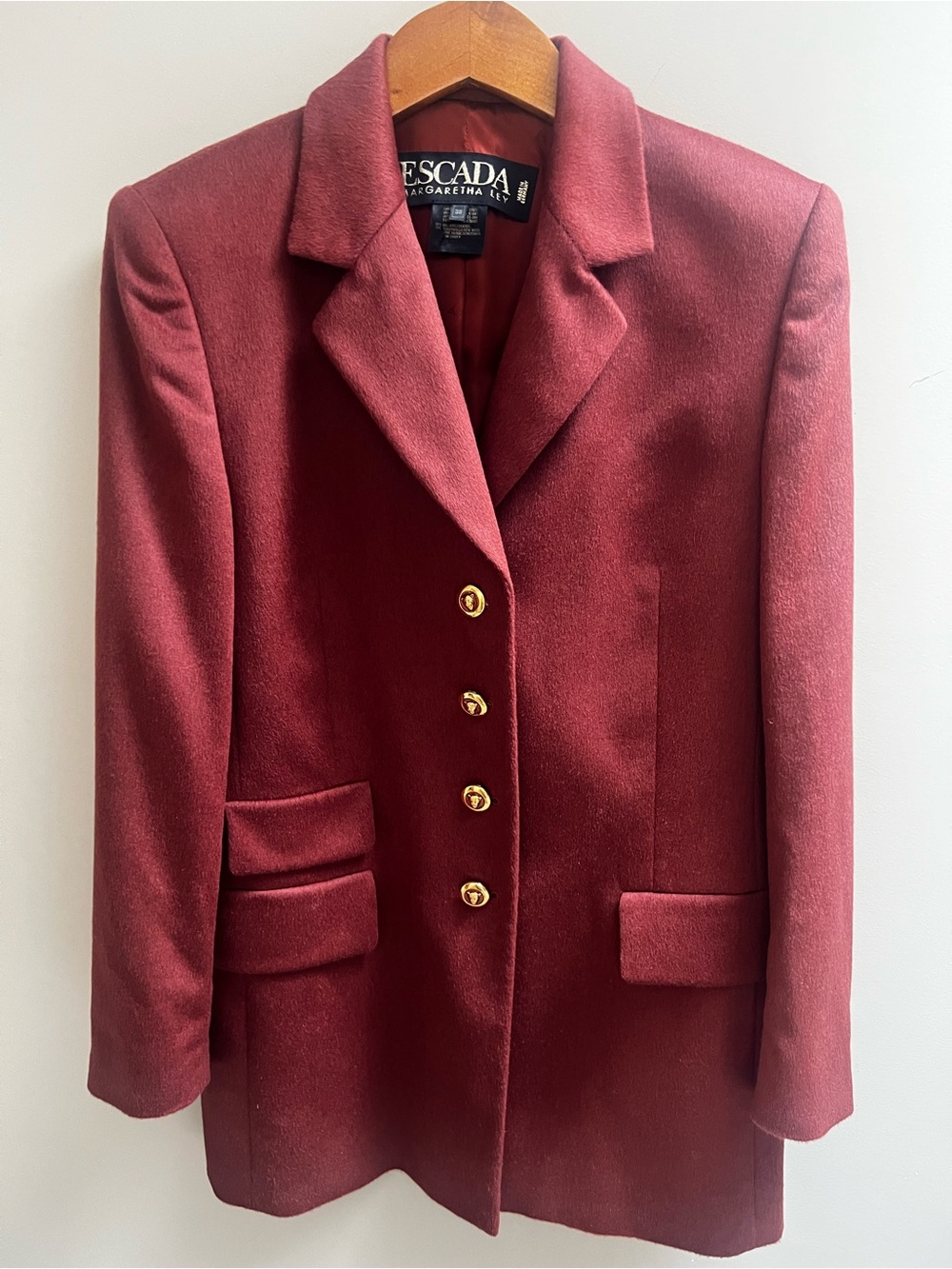 Escada Women's Rust coloredWool Blend Single-Breasted Blazer